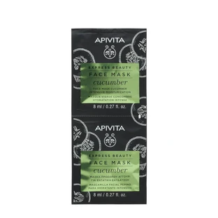 Mascarilla facial con extracto de pepino, 2 x 8 ml, Apivita