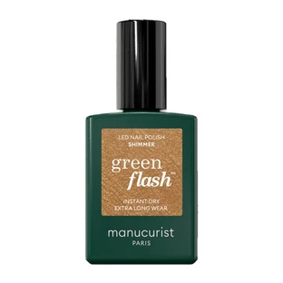 MANUCURIST GREEN FLASH SHIMMER NAIL POLISH 15ML