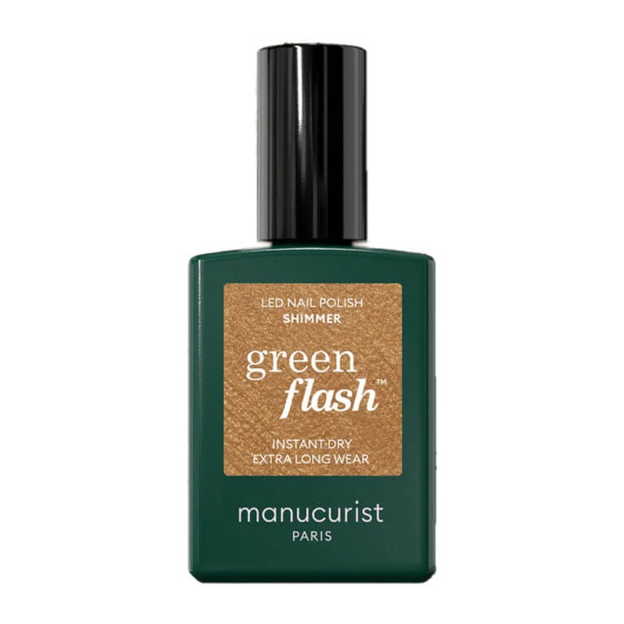 MANUCURIST GREEN FLASH SHIMMER NAIL POLISH 15ML