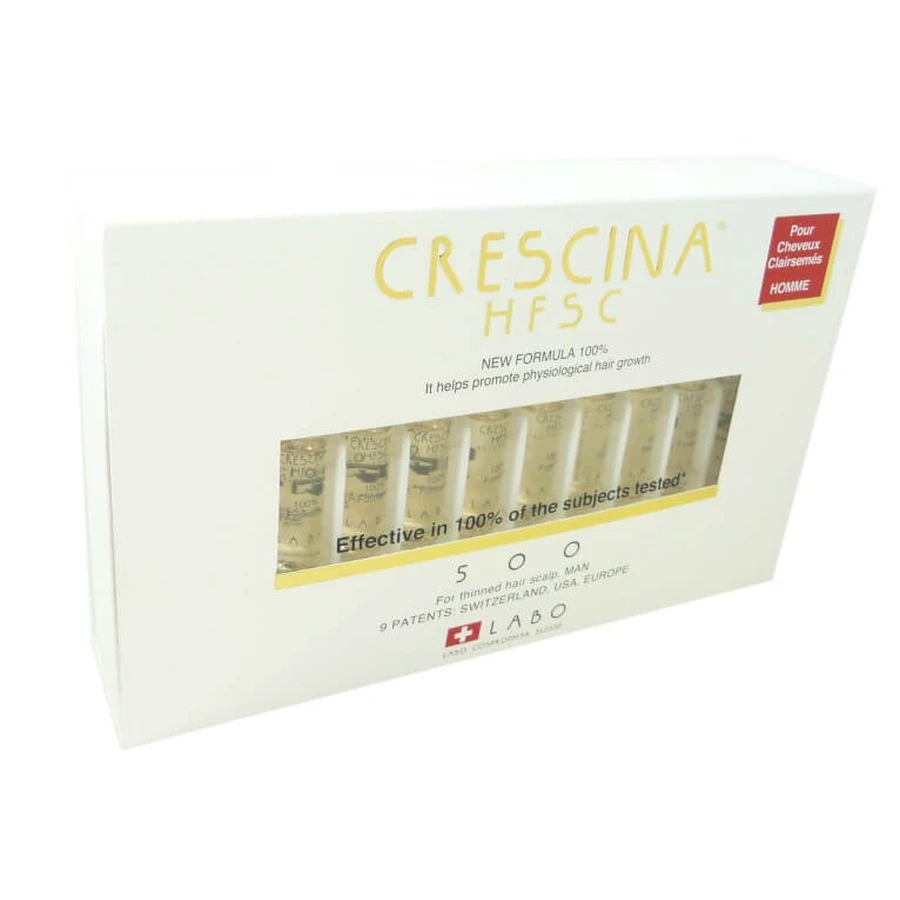 CRESCINA HFSC 500 FOR MEN, 20 AMPOULES