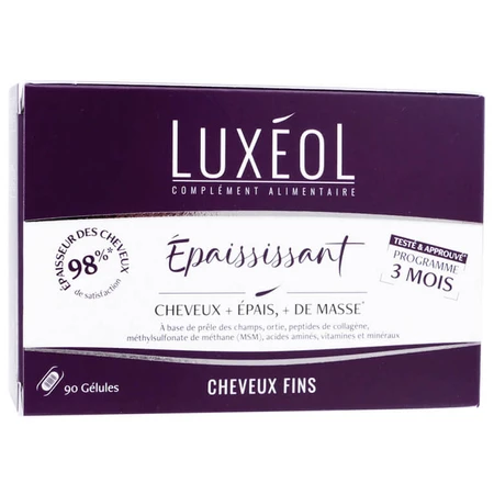 LUXEOL EPAISSISSANT CHEVEUX FINS 90 GELULES