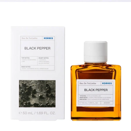 KORRES BLACK PEPPER EAU DE TOILETTE VOOR HEREN 50 ML