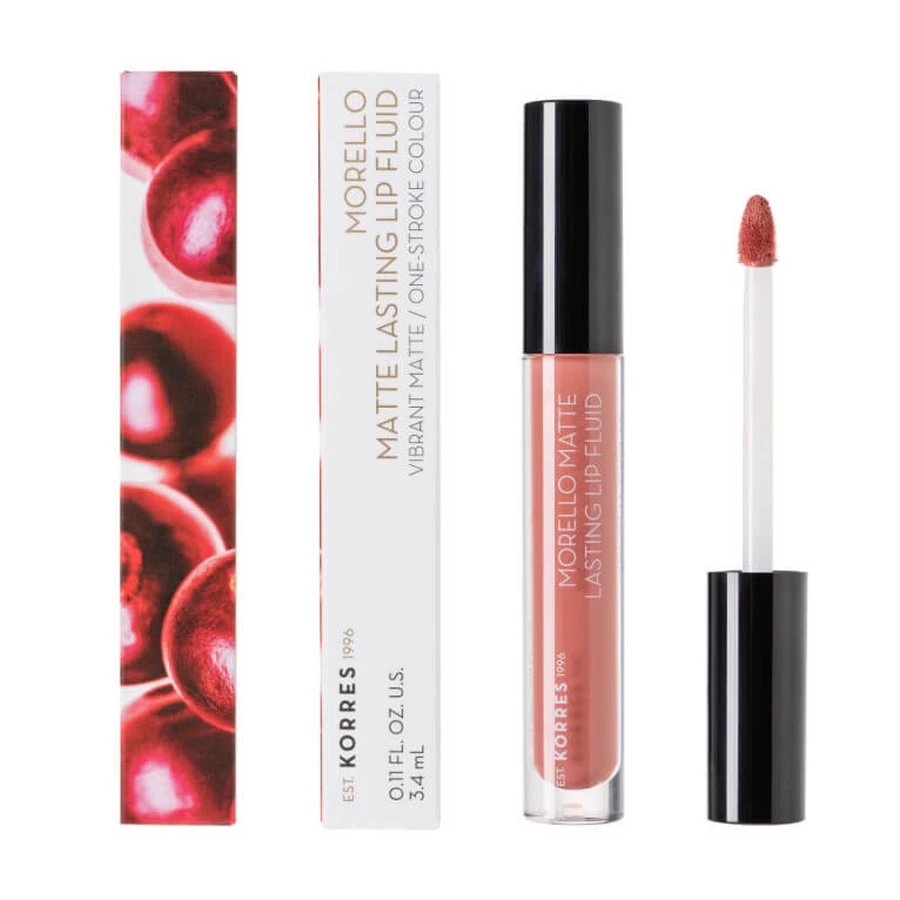 KORRES MORELLO MATTE LASTING LIP FLUID 06 ROMANTIC NUDE