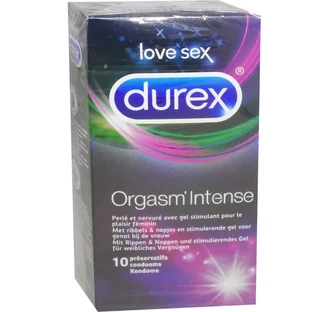 DUREX ORGASM INTENSE, 10 PRESERVATIVOS