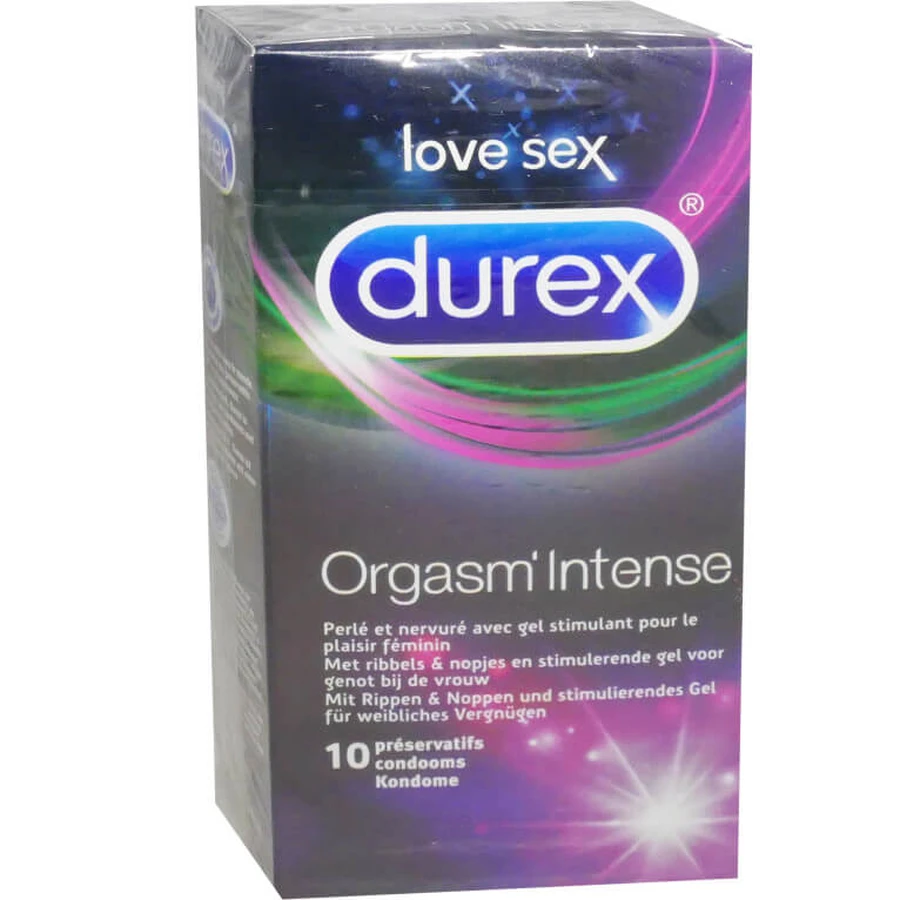 DUREX ORGASM INTENSE, 10 PRESERVATIVOS