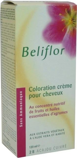 BELIFLOR HAIR COLOR CREAM 28 COPPER MAHOGANY 120 ML