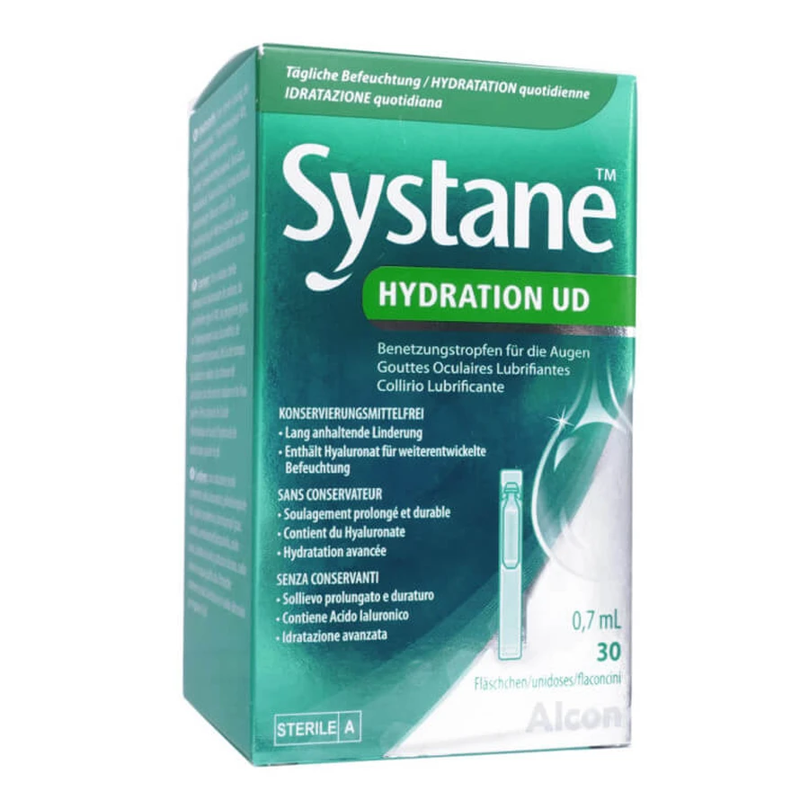 ALCON SYSTANE HYDRATION UD GOUTTES OCULAIRES LUBRIFIANTES 30ML