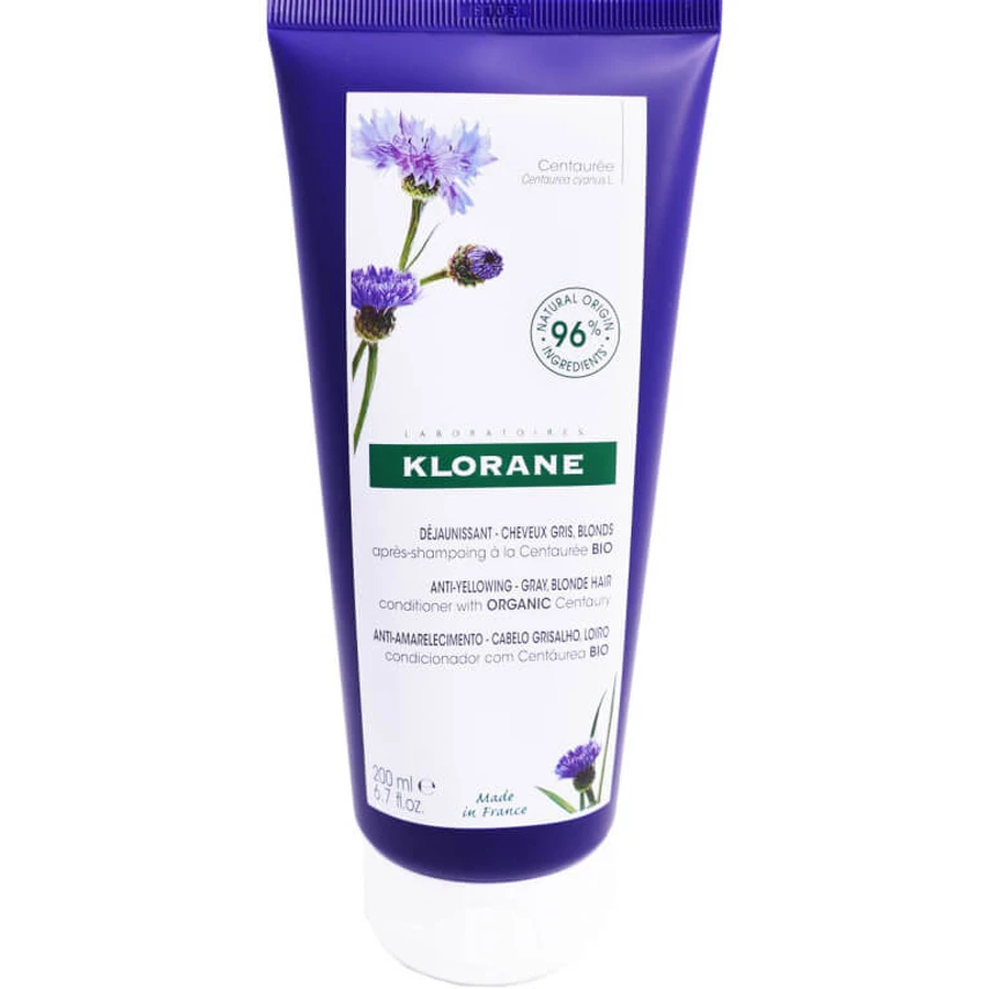 KLORANE ORGANIC CENTAUREA ANTI-YELLOWING CONDITIONER 200ML