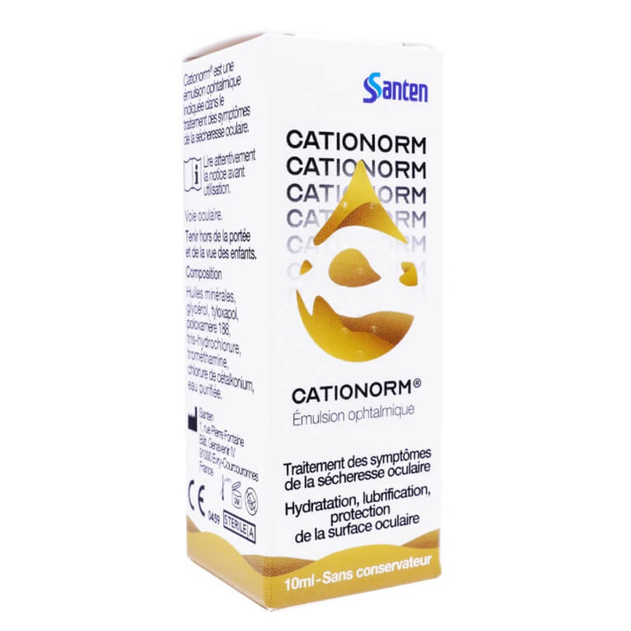 CATIONORM ÉMULSION OPHTALMIQUE SÈCHERESSE OCULAIRE 10ML