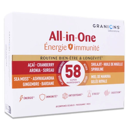 GRANIONS ALL IN ONE ENERGIE IMMUNITATE 60 DE COMPRIMATE