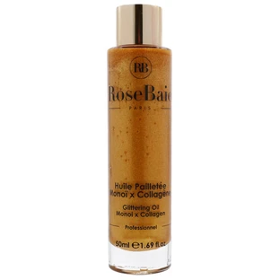 ACEITE BRILLANTE DE ROSA MOSQUETA CON MONOÏ Y COLÁGENO, 50 ML