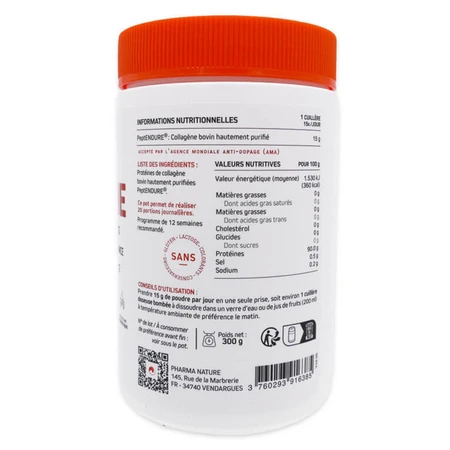 NATURE COLLAGEN SPORT CON RECETA MÉDICA, SABOR NEUTRO, 300 G