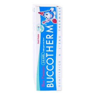 BUCCOTHERM ZAHNPASTE FÜR KINDER VON 2 BIS 6 JAHREN, BIO-ERDBEER-GESCHMACK, 50 ML
