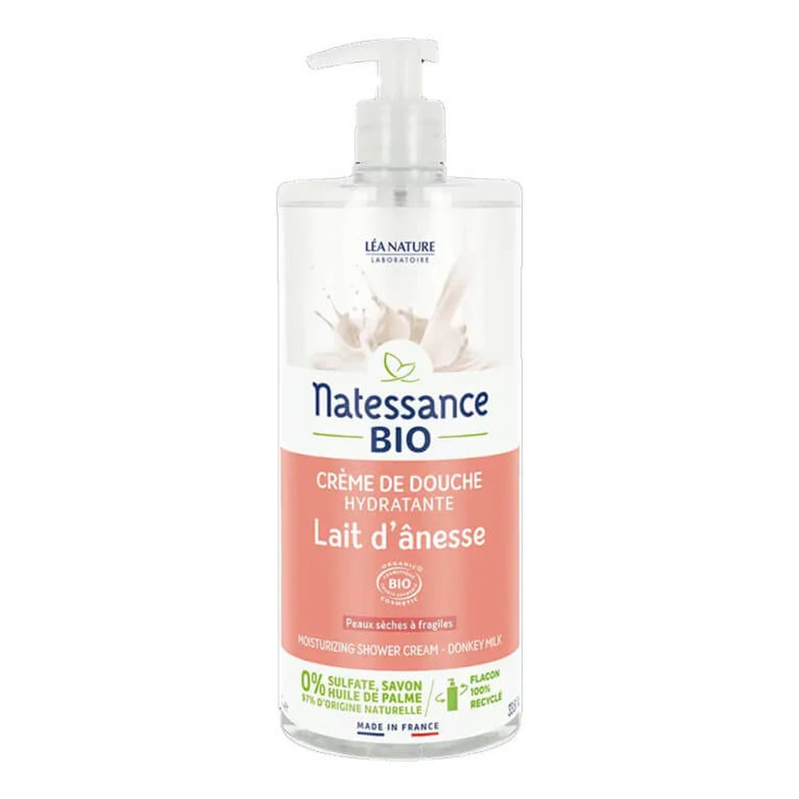 NATESSANCE BIOLOGISCHE DOUCHECRÈME MET EZELSMELK 1 L