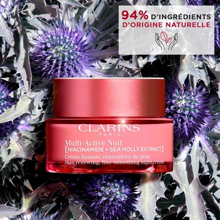 CLARINS MULTI ACTIVE NIGHT SMOOTHING CREAM 50 ml VOOR DE DROGE HUID