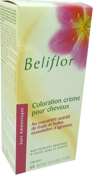 BELIFLOR HAIR COLOR CREAM 8 LIGHT NATURAL BLONDE 120 ML
