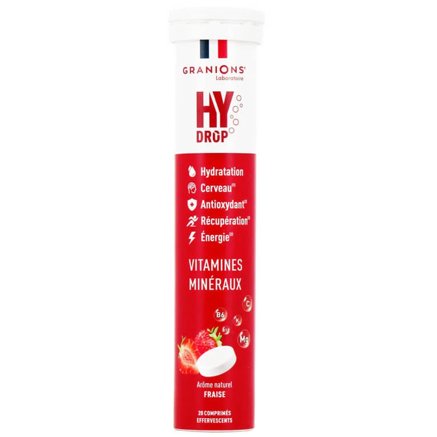 GRANIONS HYDROP FRAISE 20 BRUISTABLETTEN