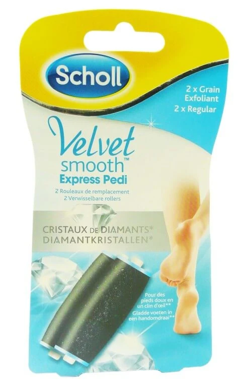 SCHOLL VELVET SMOOTH EXPRESS PEDI EXFOLIATING REFILLS