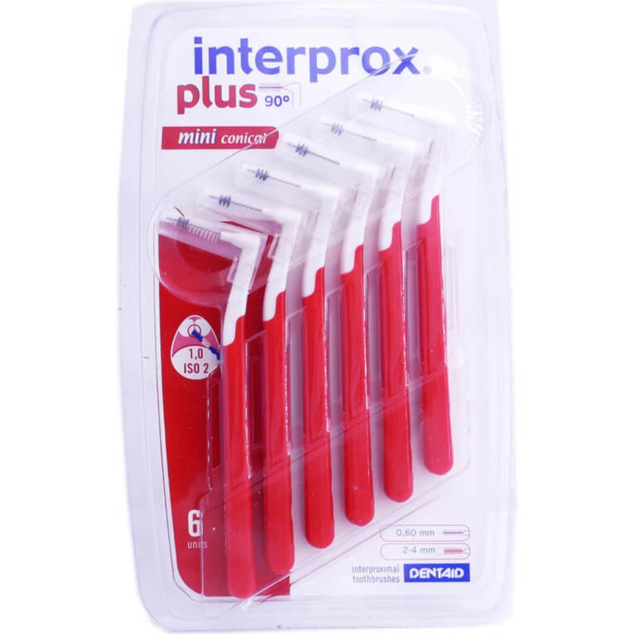 INTERPROX PLUS PERIUȚE MINI CONICE, 6 BUCĂȚI