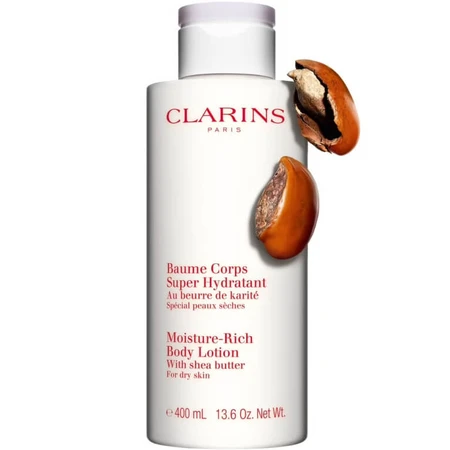 BÁLSAMO CORPORAL SUPERHIDRATANTE CON MANTEQUILLA DE KARITÉ DE CLARINS, 400 ml