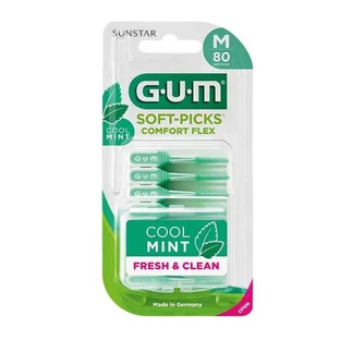 GUM SOFT-PICKS COMFORT FLEX TALLA M MENTA FRESCA X 80
