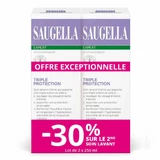 LECHE LIMPIADORA DE TRIPLE PROTECCIÓN SAUGELLA, PAQUETE DE 2 X 250 ML