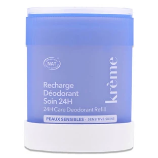 CREMĂ DEODORANTĂ REÎNCĂRCABILĂ CU ACȚIUNE DE 24 DE ORE PENTRU PIELE SENSIBILĂ 50 G