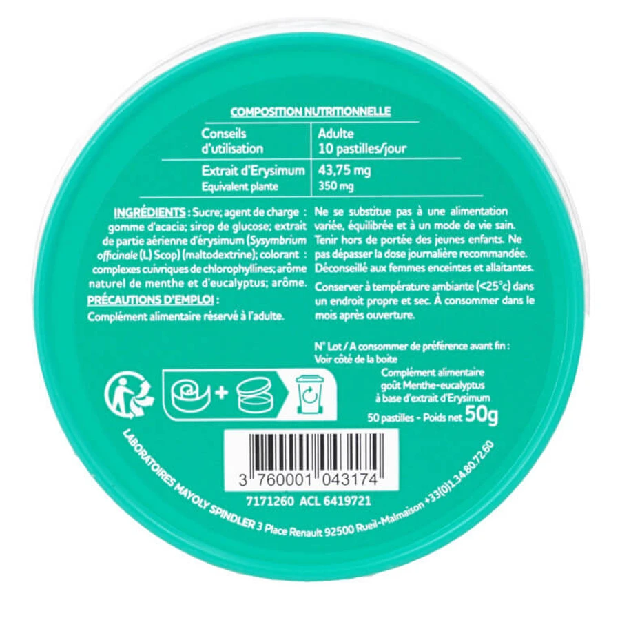 EUPHONEO 50 Lutschtabletten mit Minz-Eukalyptus-Geschmack