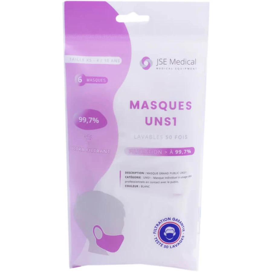 PACK PROMO 6 MASQUES LAVABLES 50X 4-10ANS