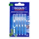 RICQLES 5 CEPILLOS INTERDENTALES DE 0,9 MM CON SABOR A MENTA