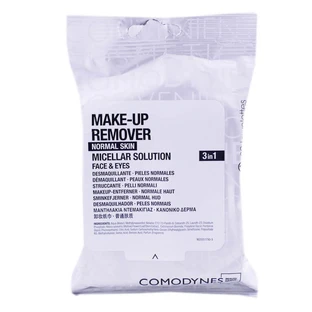 COMODYNES MAKEUP REMOVER FOR NORMAL SKIN, 20 WIPES
