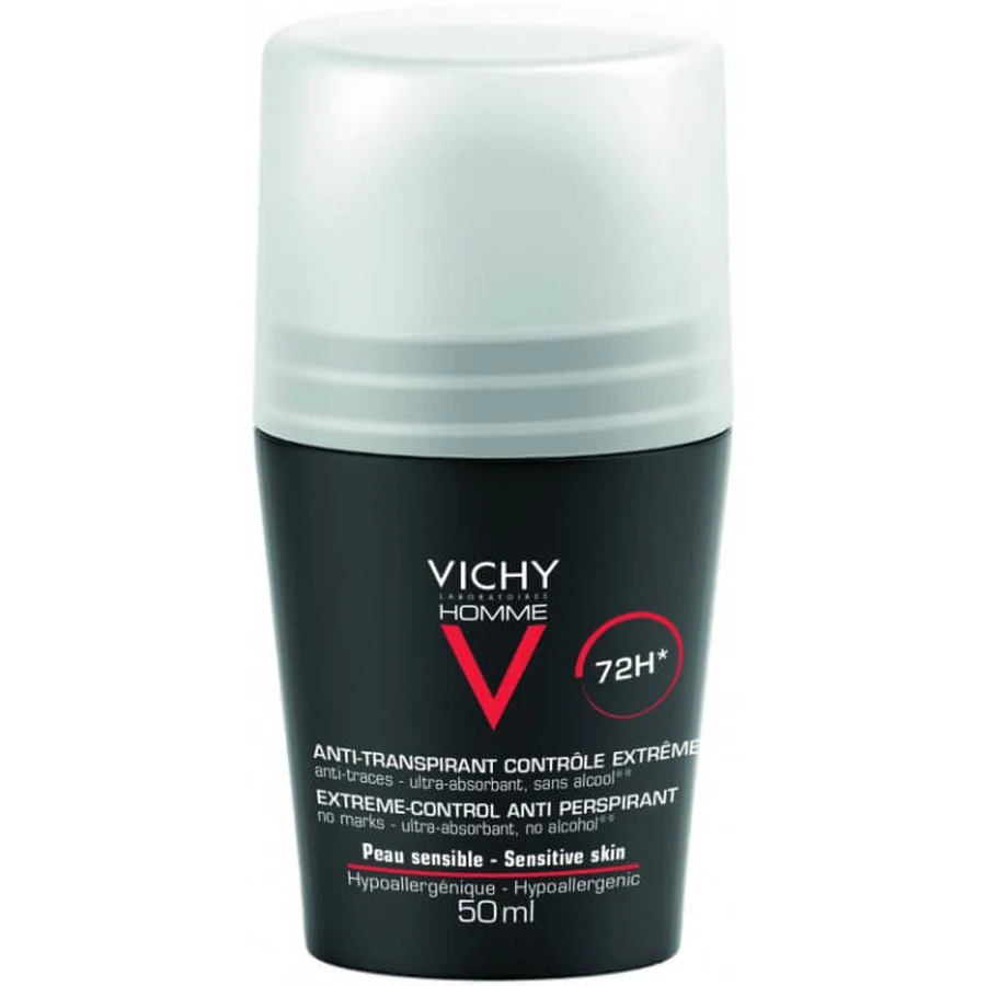 VICHY HOMME DEODORANT ANTI TRANSPIRANT A BILLE 50ML