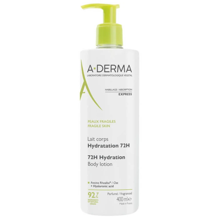 ADERMA 72-STUNDEN-FEUCHTIGKEITSSPENDENDE KÖRPERLOTION 400 ML