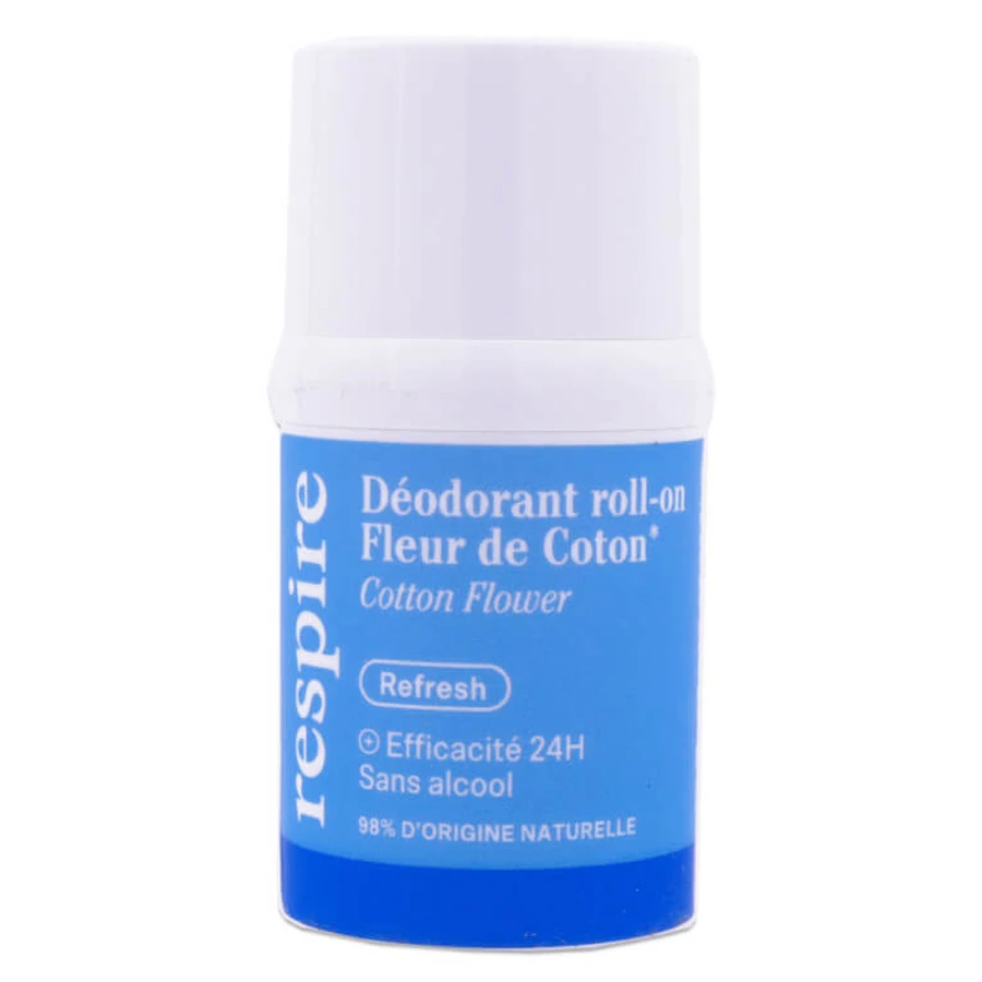 RESPIRE DEZODORANT ROLL-ON CU AROMĂ DE FLOARE DE BUMBAC 15 ML