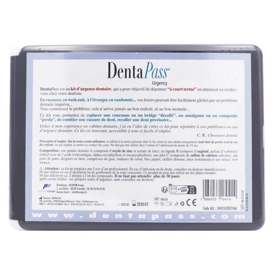 DENTA PASS - KIT DI PRIMO SOCCORSO ODONTOIATRICO