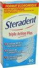 STERADENT TRIPLE ACTION PLUS 90 TABLETS