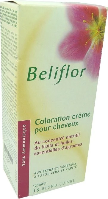 BELIFLOR HAIR COLOR CREAM 15 COPPER BLONDE 120 ML