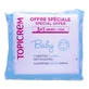 TOPICREM BABY LINGETTES A L'EAU NETTOYANTES LOT DE 3+1 OFFERT