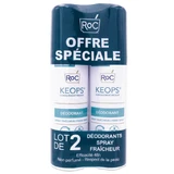 ROC KEOPS FRESHNESS DEODORANT SPRAY, 2X100ML PACK