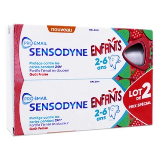 SENSODYNE PRO EMAIL CHILDREN'S STRAWBERRY TOOTHPASTE, 2-PACK (50 ML EACH)