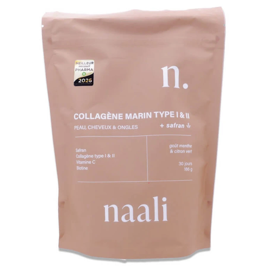 NAALI MARINE COLLAGEN TYPES I & II + SAFFRON 186G