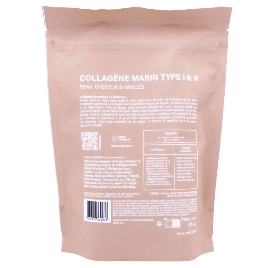 NAALI MARINE COLLAGEN TYPES I & II + SAFFRON 186G