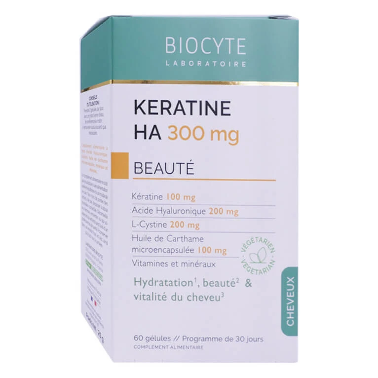 BIOCYTE KERATIN HA 300 MG HAIR CARE 60 CAPSULES