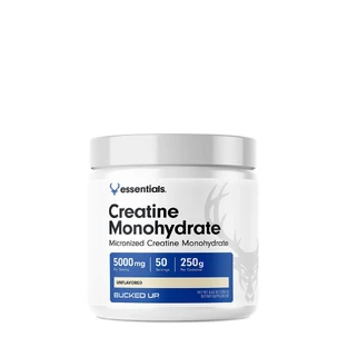 Bucked Up Essentials Creatine Monohydrate, Creatine Monohydrate No Flavour, 250 G