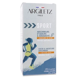 ARGILETZ SPORT ODOR & MOISTURE ABSORBERS, 12 POUCHES