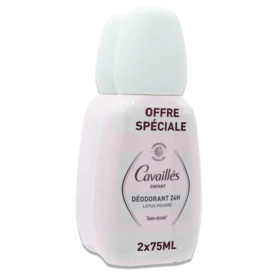 ROGE CAVAILLES ENFANT DEODORANT 24H LOTUS POUDRE 2X75ML