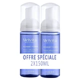 MELVITA BIO BOUQUET FLORAL MOUSSE NETTOYANTE ECLAT LOT DE 2X150ML