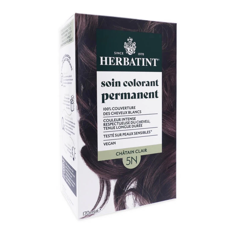 HERBATINT SOIN COLORANT CHATAIN CLAIR 5N 170ML