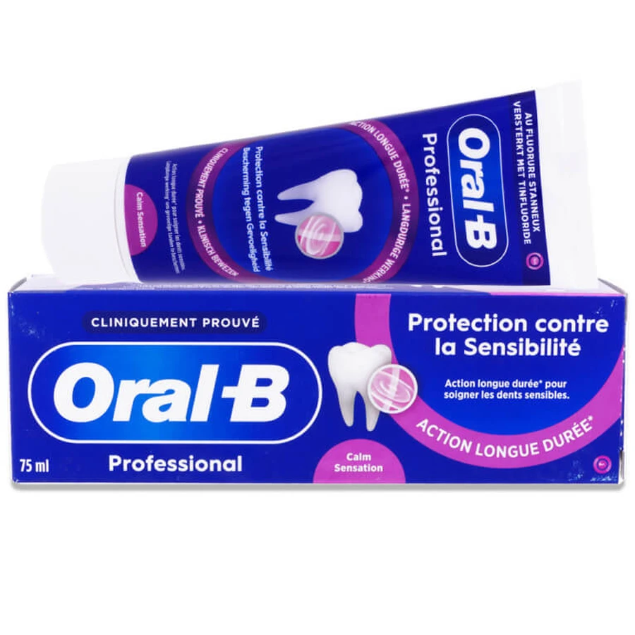 PASTILLA DE DIENTES ORAL B SENSITIVE PROTECTION, 75 ML