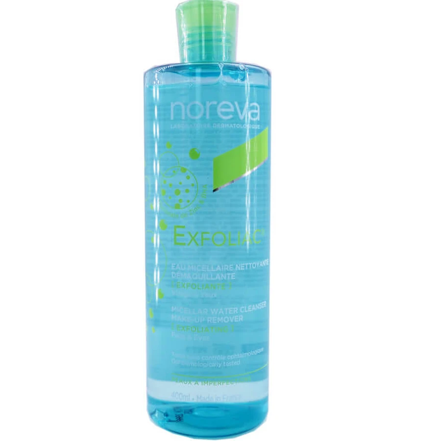 NOREVA EXFOLIAC EAU MICELLAIRE NETTOYANTE DEMAQUILLANTE 400ML